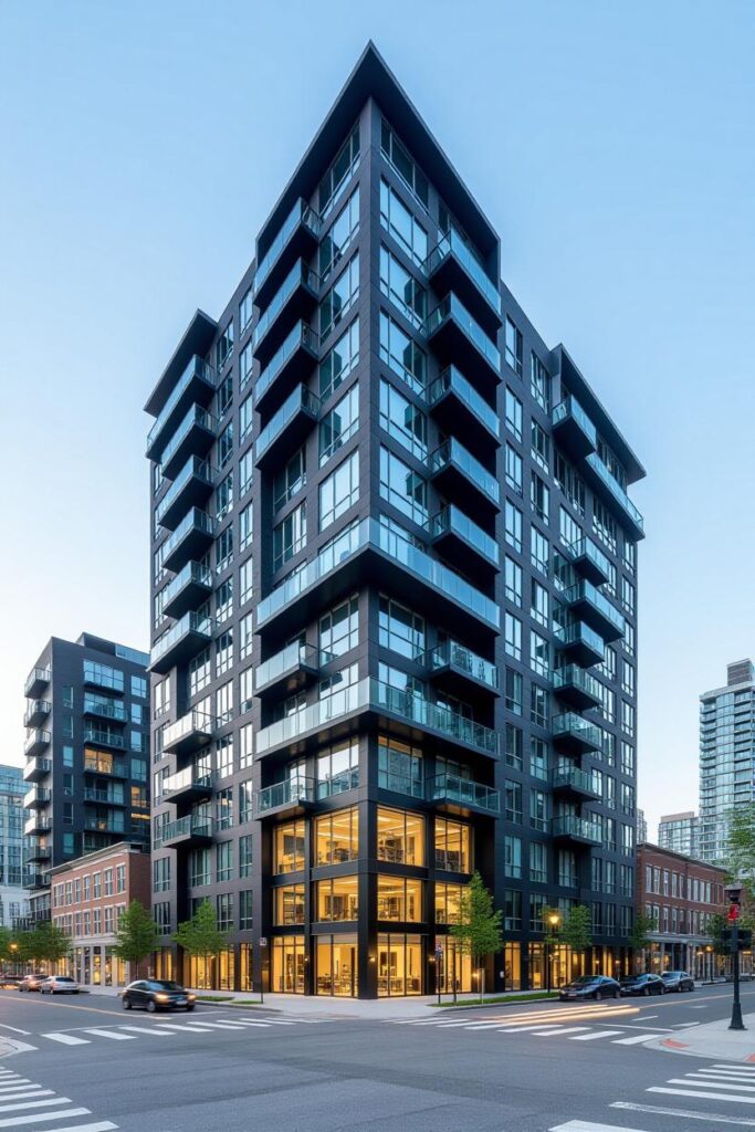 Apartment, condo, architectural image, AI Generated.